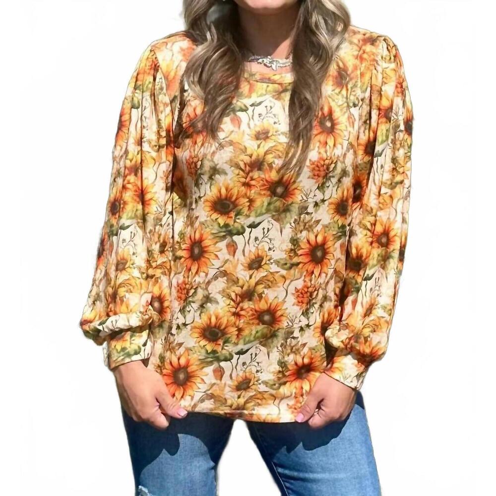 NEW STERLING KREEK harvest knit top in golden